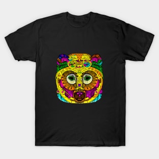 Bear rainbow multicolor abstract T-Shirt